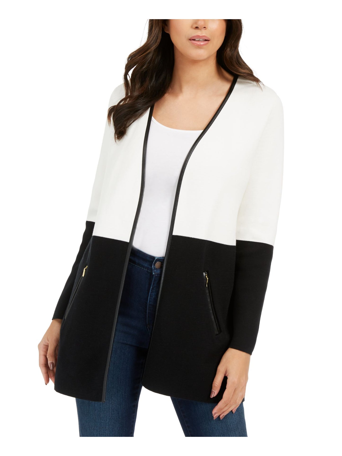 Charter Club Women's Long Sleeve Sweater White Size X-Large
