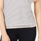 Maison Jules Women's Flutter Sleeve Top White Size XXS