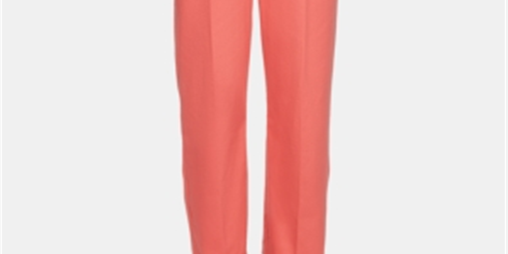 Alfred Dunner Women's Coastal Drive Proportioned Pants Orange Size 12