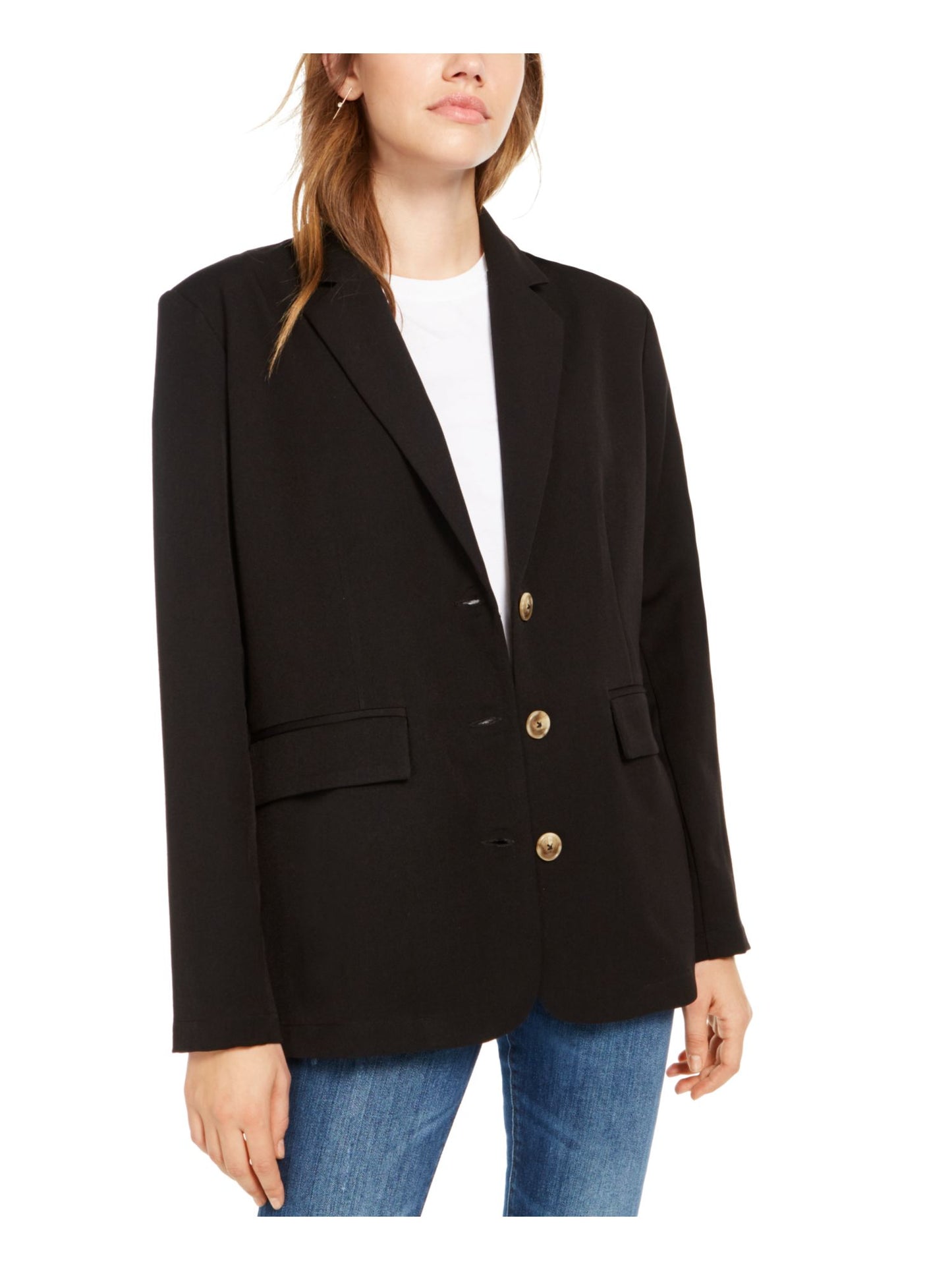 Kit & Sky Women's Blazer Jacket Black Size Medium