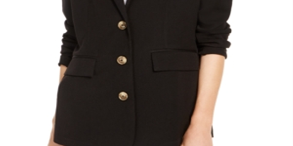 Kit & Sky Women's Blazer Jacket Black Size Medium