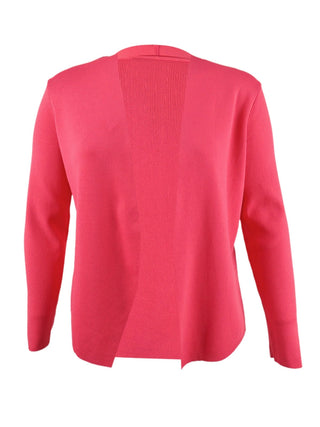 Alfani Women's Open Front Cardigan Red Size Petite X-Large