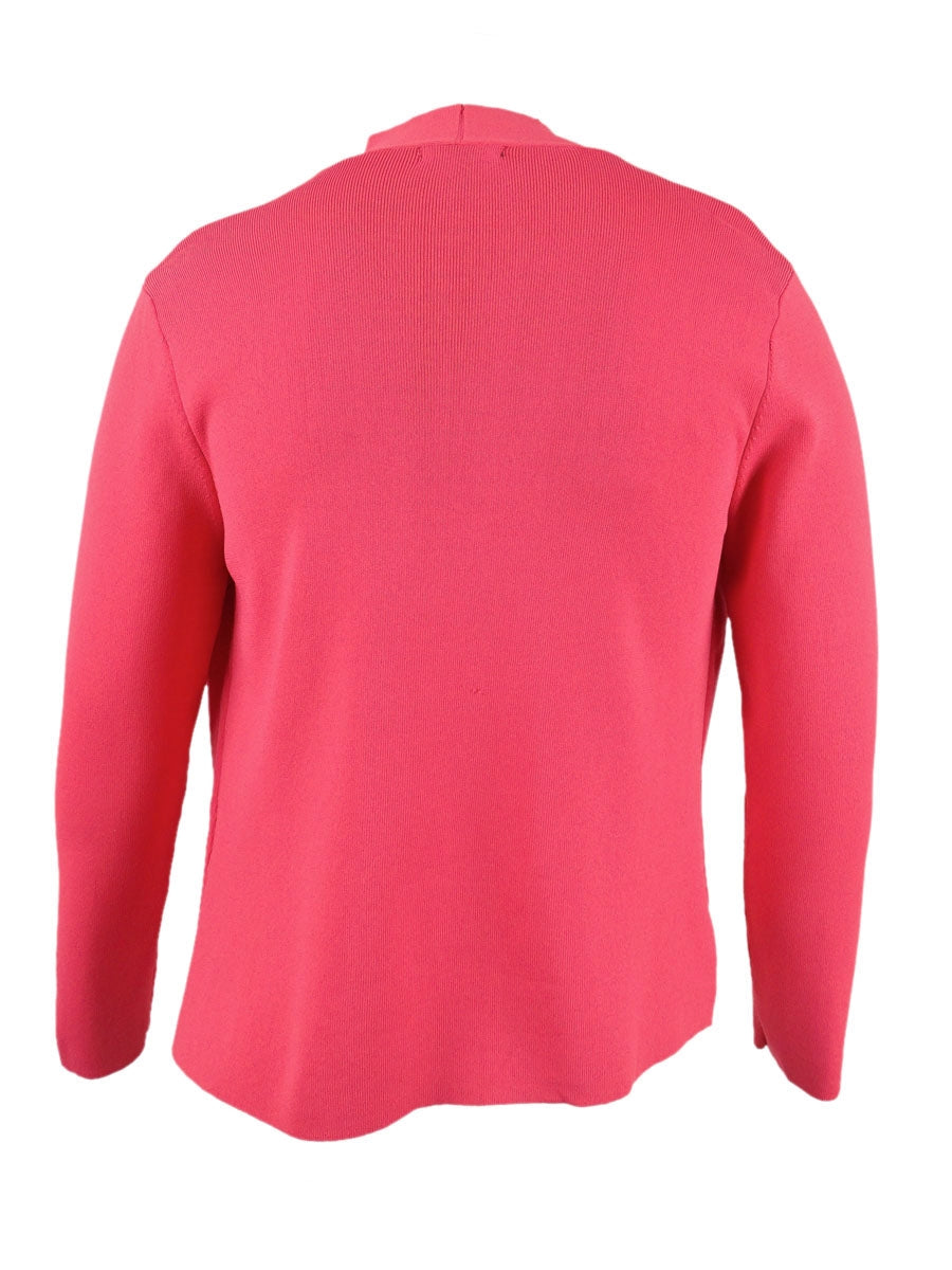 Alfani Women's Open Front Cardigan Red Size Petite X-Large