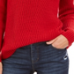 Style & Co Women's Ribbed Drop Shoulder Sweater Red Size Small
