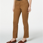 Charter Club Women's Lexington Straight Leg Jeans Brown Size 14 Petite