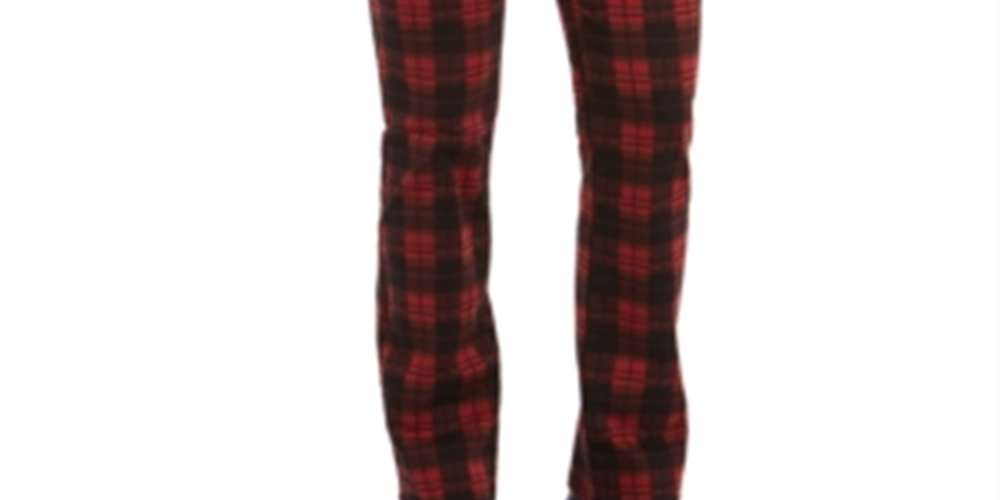 Charter Club Women's Plaid Lexington Jeans Black Size 10 Petite