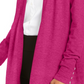 Charter Club Women's Open Front Cardigan Pink Size Medium
