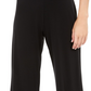 Alfani Women's Lace Inset Palazzo Pants Black SizePL