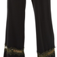 Alfani Women's Lace Inset Palazzo Pants Black SizePL