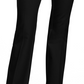 Alfani Women's Belted Wide Waistband Trouser Pants  Black Size 12P