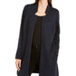 Alfani Women's Petite Open-Front Jacquard Jacket Black PL