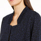 Alfani Women's Petite Open-Front Jacquard Jacket Black PL