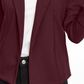 Maison Jules Women's 3/4 Sleeve Knit Blazer Wine Size X-Small