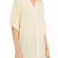 Alfani Roll-Tab Tunic Shirt  Lt/Pas Yel Size S
