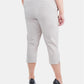 NY Collection Women's Plus Size Pull-On Capri Pants Beige Size 20