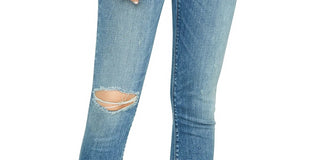 Hudson Jeans Women's Nico Ripped Super Skinny Ankle Jeans Blue Size 27