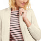 Charter Club Women's Shawl-Collar Mixed-Stitch Sweater Natural Size Petite Medium