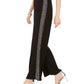 MSK Women's Sparkle Mesh Tuxedo Pants Black Size L