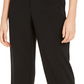 Alfani Women's Buckle Waist Cropped Pants Black Size 2