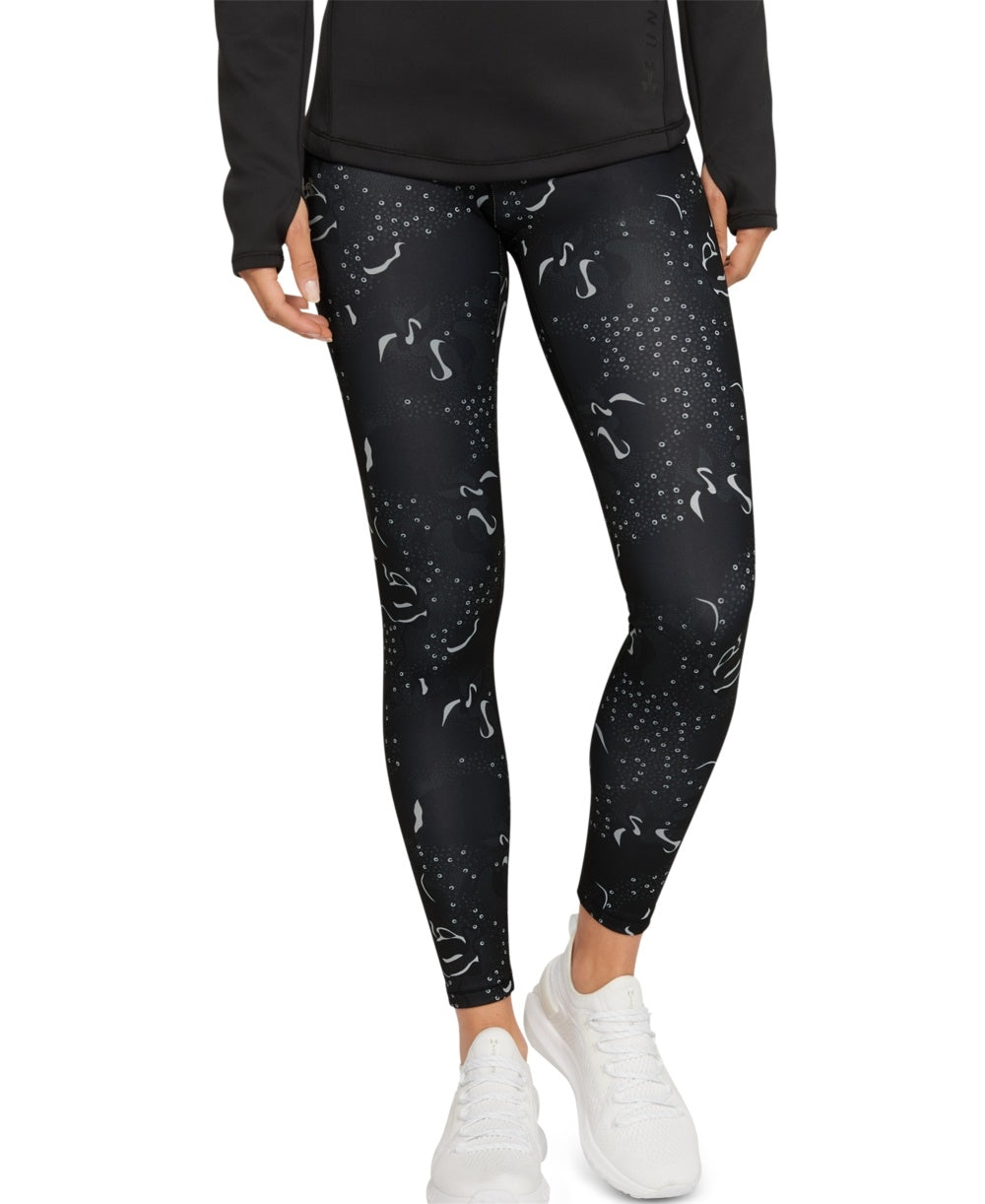 Under Armour Women's Coldgear Armour Print Leggings Black Size X-Small