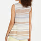 Style & Company Women's White Printed Sleeveless With Buttons Top White Size X-Small