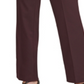 DKNY Women's Zippered Pocketed Straight Leg Pants Purple Size 14