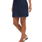 Karen Scott Women's Solid Short a Line Skirt Blue Size X-Large