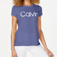 Calvin Klein Women's Performance Logo T-Shirt Purple Size X-Small
