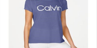 Calvin Klein Women's Performance Logo T-Shirt Purple Size X-Small