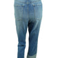 Style & Co Women's Ripped Crop Straight Jeans Blue Size 10