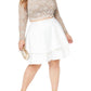 City Studios Junior's Plus Lace Crop Top Dress Brown Size 2