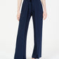 Bar III Women's Wide Leg Tie Front Pants Dark Blue Size XX-Large