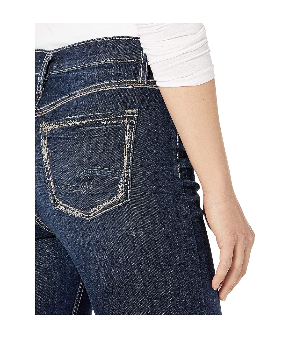 Silver Jeans Co. Women's Calley High Rise Slim Boot Jeans Blue Size 26