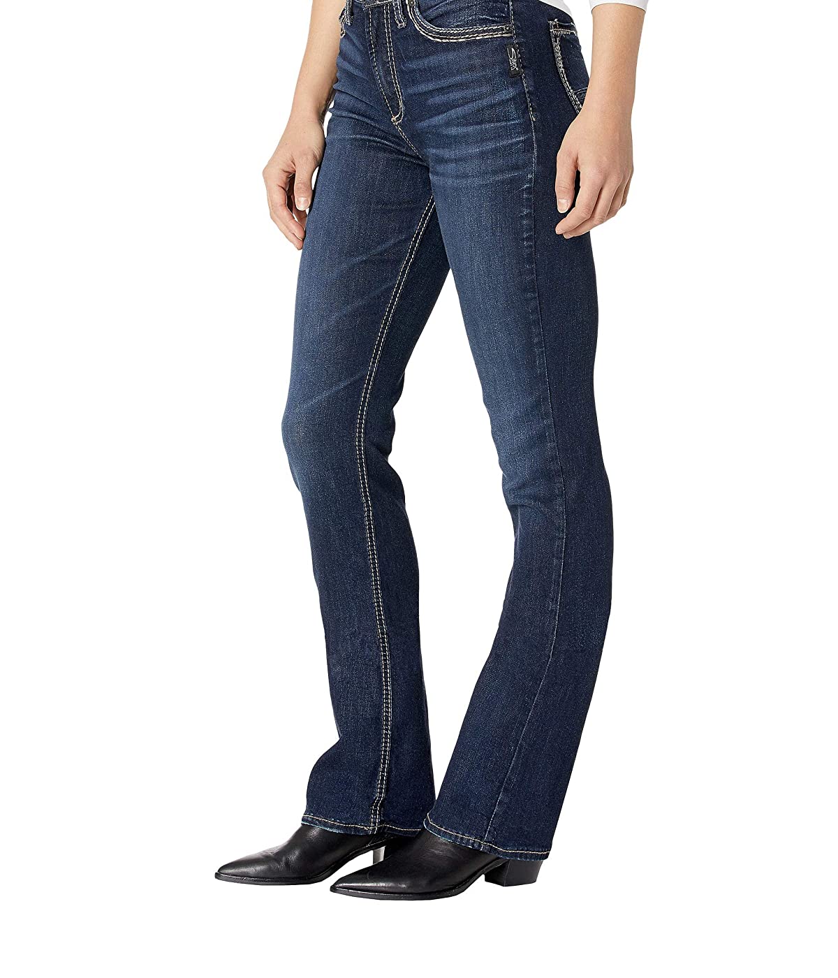 Silver Jeans Co. Women's Calley High Rise Slim Boot Jeans Blue Size 26