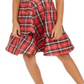 Sequin Hearts Big Girl's 2 Pc Eyelash Bolero & Plaid Dress Red Size 10