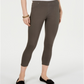 Style & Co Women's Twill Capri Leggings Green Size Large