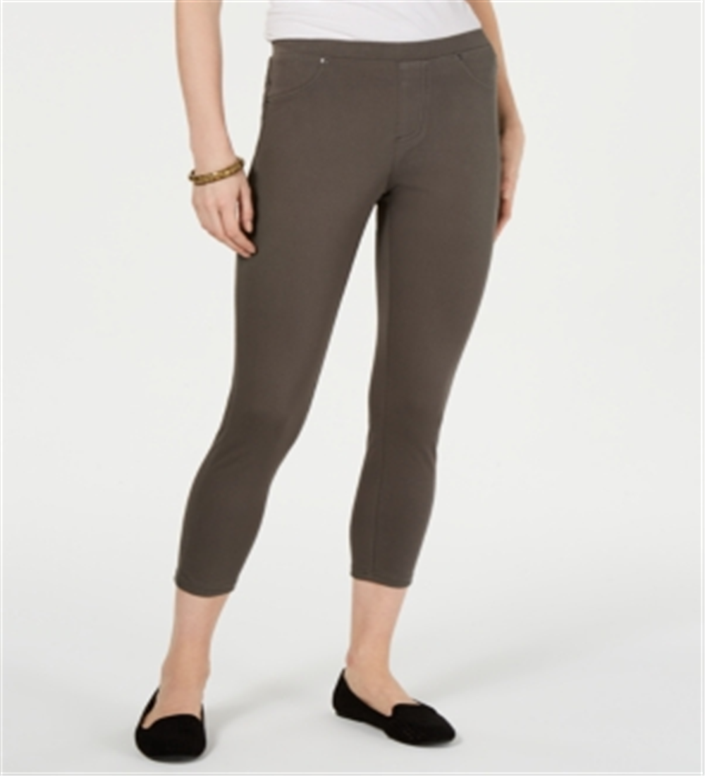 Style & Co Women's Twill Capri Leggings Green Size Large