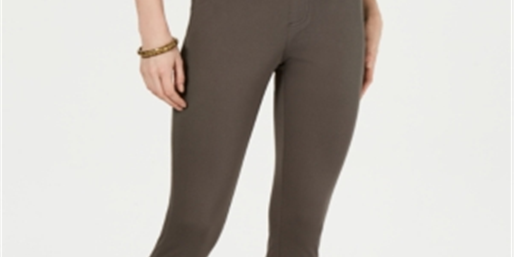 Style & Co Women's Twill Capri Leggings Green Size Large