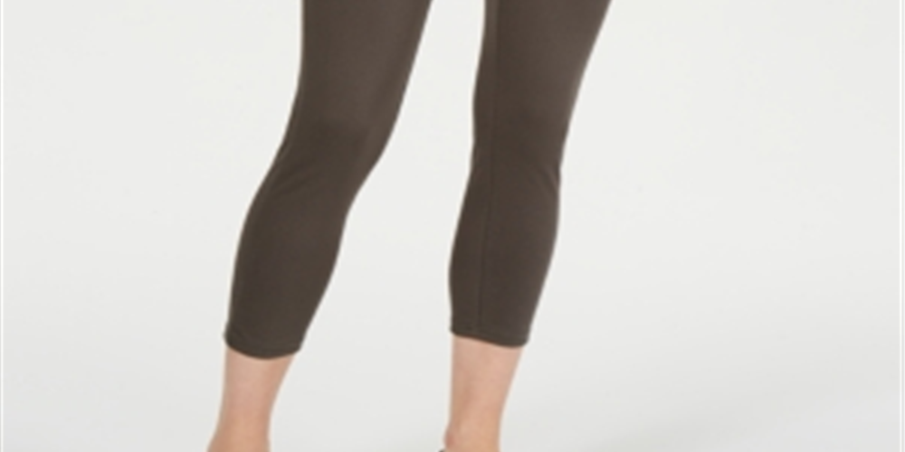 Style & Co Women's Twill Capri Leggings Green Size Large