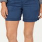 Style & Co Women's Double Pocket Cuffed Shorts Blue Size 12