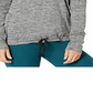 Nike Women's Yoga Funnel Neck Dri Fit Top Grey Size X-Small