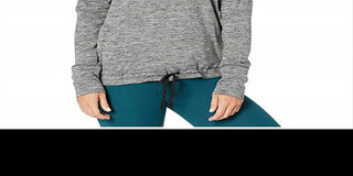 Nike Women's Yoga Funnel Neck Dri Fit Top Grey Size X-Small