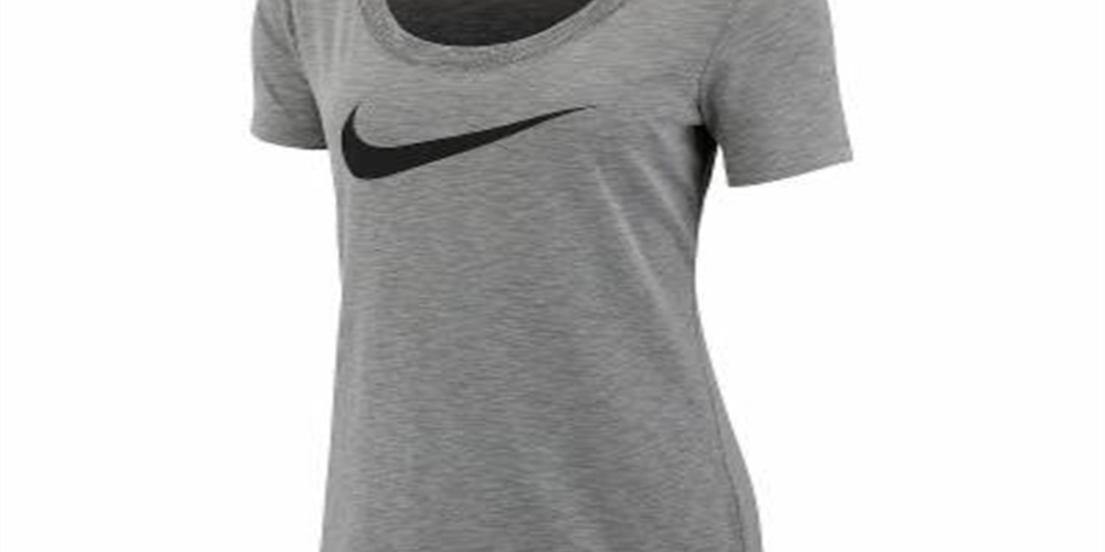 Nike Women's Dry Logo Training T-Shirt Gray Size Small