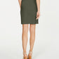 INC International Concepts Women's Tie Above the Knee Pencil Skirt Green Size Large