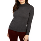 Charter Club Women's Merino Wool Turtleneck Sweater Gray Size S