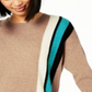 Charter Club Women's Border Trim Cashmere Sweater Brown Size X-Large