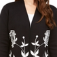 Alfani Women's Arched Garden Cardigan Black Size Petite Medium
