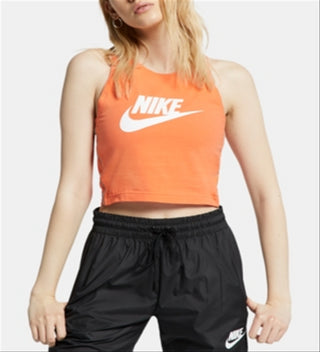 Nike Women's Top Orange Size Small