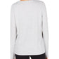 Ideology Women's Love Graphic Long Sleeve Pullover Gray Size XL