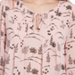 Tommy Hilfiger Women's Long Sleeve Bayview Dot Pintuck Top Pink Size Medium